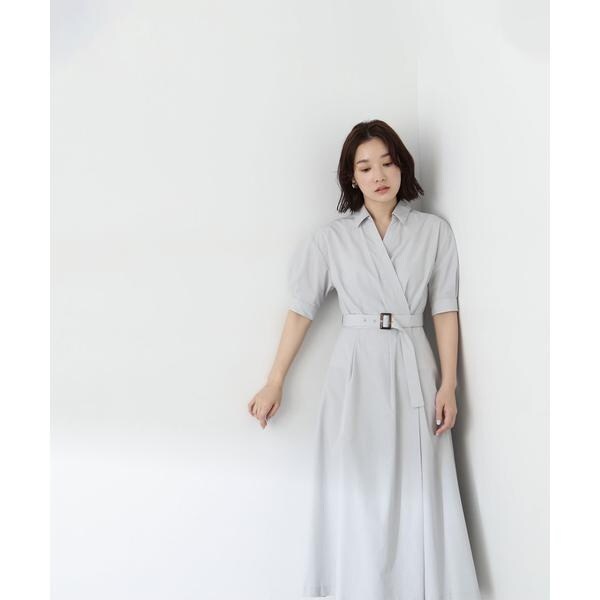 新品NATURAL BEAUTY BASIC スキッパーフォルムシャツワンピース NATURAL BEAUTY BASIC｜スキッパーフォルムシャツワンピース