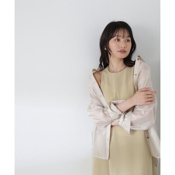 楽天市場】オーバーフォルムワイドカフスシアーシャツ NATURAL