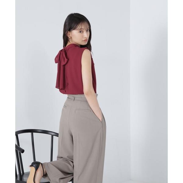 【★超目玉】 バックリボン楊柳ギャザーブラウス ナチュラルビューティー | 服&ファッション小物
