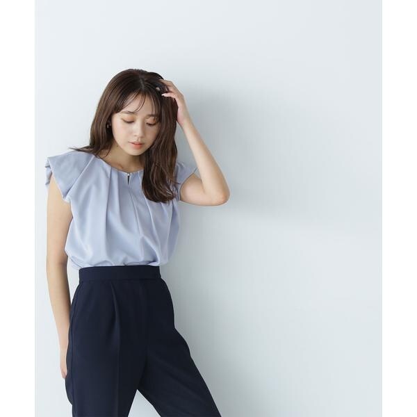 楽天市場】【SALE／50%OFF】パールポイントパフスリーブブラウス