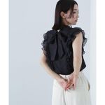 2wayワッシャーシアーリボンブラウス | ナチュラルビューティー 