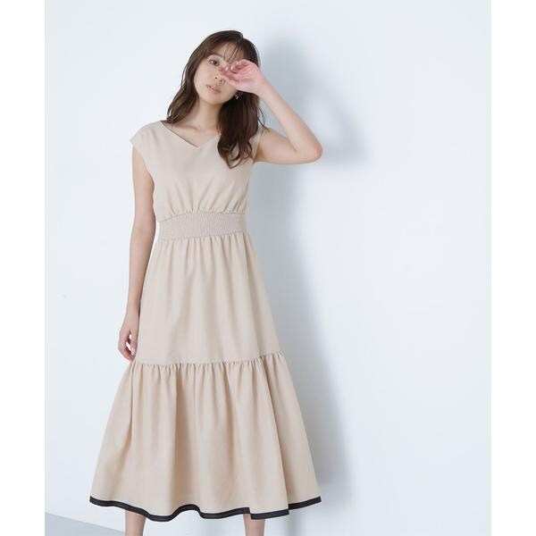 バックシャンドッキングワンピース NATURAL BEAUTY BASIC バックシャン