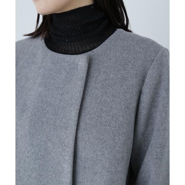 NATURAL BEAUTY BASIC　フェイクファースリーブハーフコート フェイクファースリーブハーフコート 24AW | ナチュラル