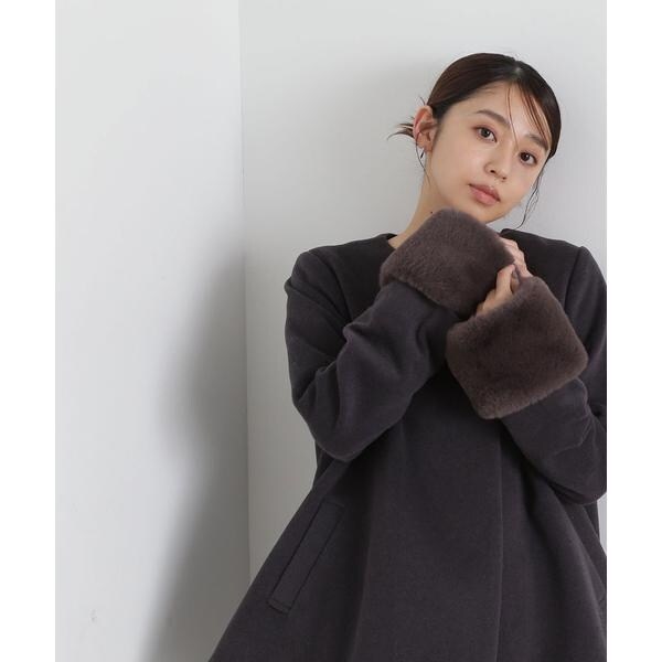 NATURAL BEAUTY BASIC ウールフォルムハーフコート ダブルブレストハーフコート | ナチュラルビューティー