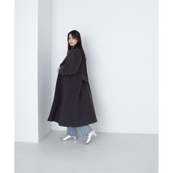 ビッグカラーダブルチェスターコート 24AW | ナチュラル