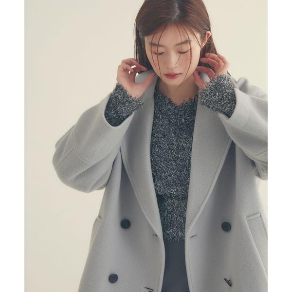 ダブルブレストフォルムミドルコート 24AW | ナチュラルビューティー