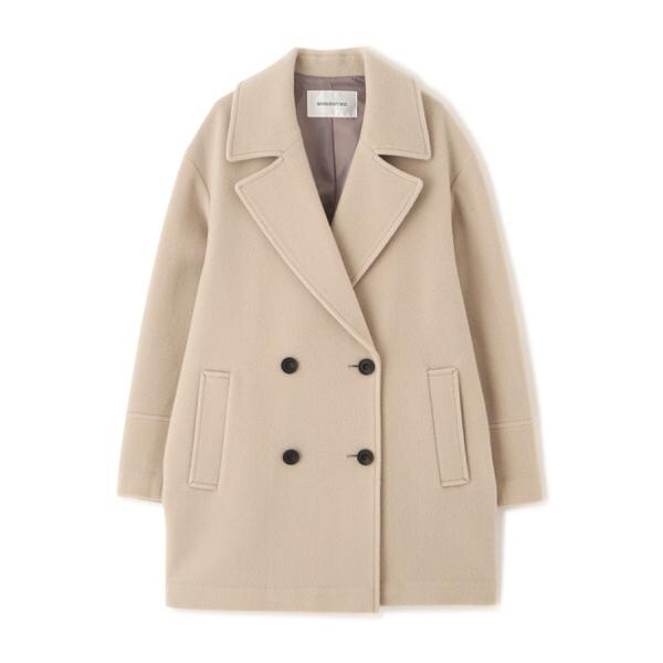 ダブルブレストフォルムミドルコート 24AW | ナチュラル