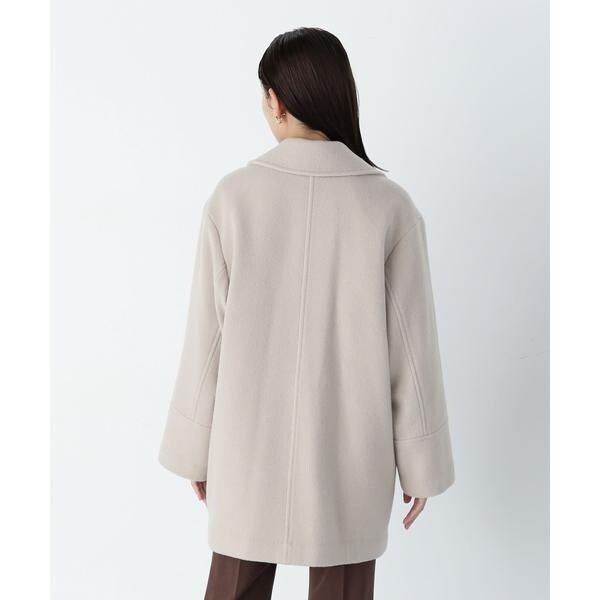 ダブルブレストフォルムミドルコート 24AW | ナチュラル