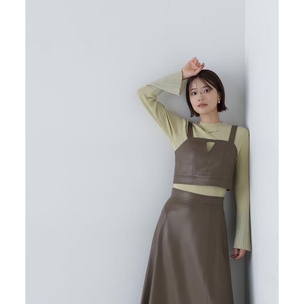 NATURAL BEAUTY BASIC フェイクレザースカート NATURAL BEAUTY BASIC（ナチュラルビューティーベーシック）の