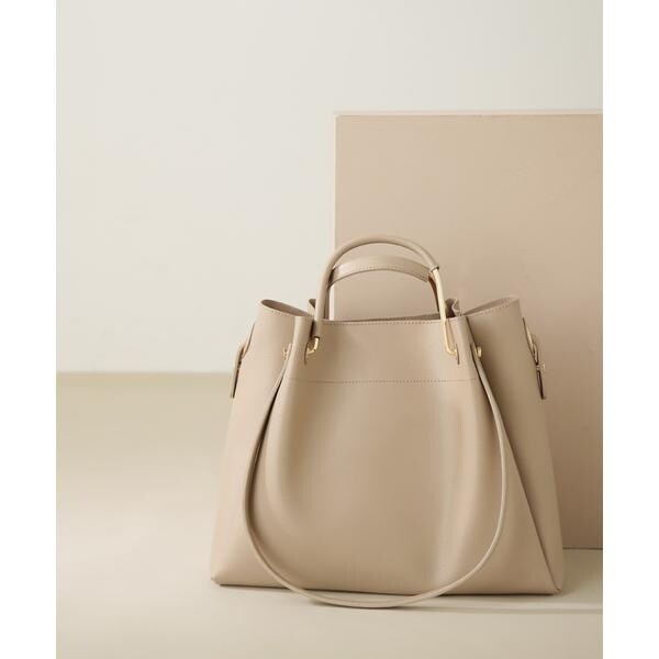 メタルハンドルタックショルダーバッグ | ナチュラルビューティー
