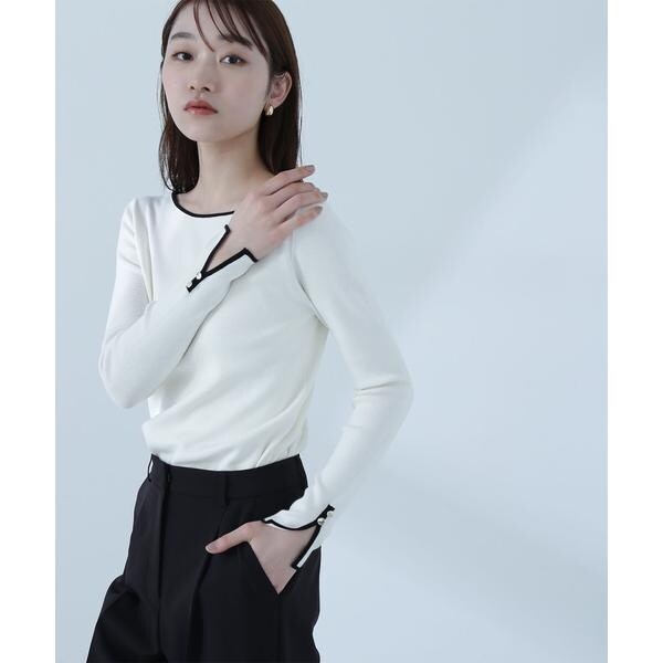 アパルトモンVOLUME SLEEVEボートネックニット☆未使用 L'Appartement（アパルトモン）の「◇ボートネック Rib Knit（）」 - WEAR