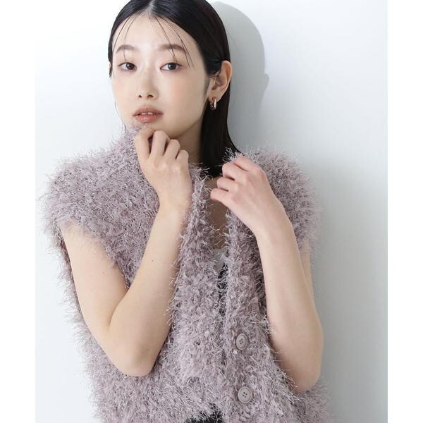 フリンジシャギーニットベスト | ナチュラルビューティーベーシック