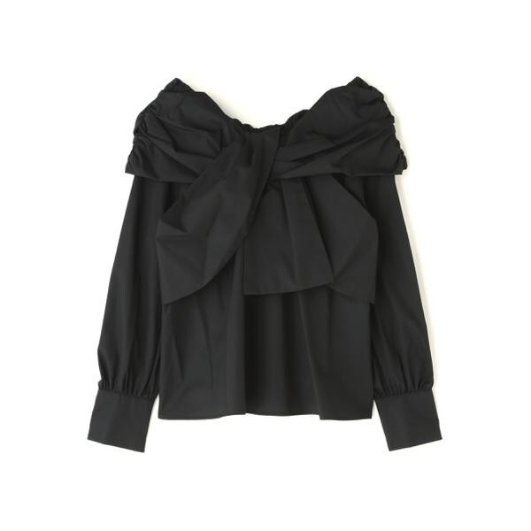 新作　NATURAL BEAUTY BASIC フロントツイストリボンブラウス 新作 NATURAL BEAUTY BASIC フロントツイストリボンブラウス