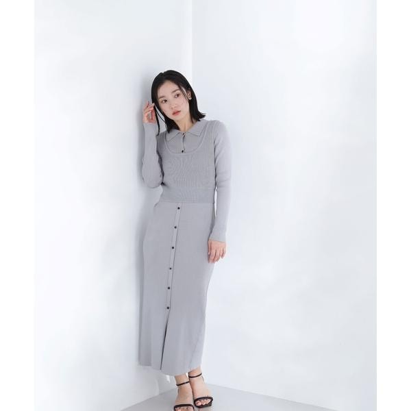 フォルムリブニットワンピース | ナチュラルビューティー