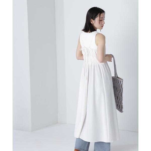 NATURAL BEAUTY BASIC ギャザーデザインキャミワンピース ギャザーデザインキャミワンピース | ナチュラルビューティー