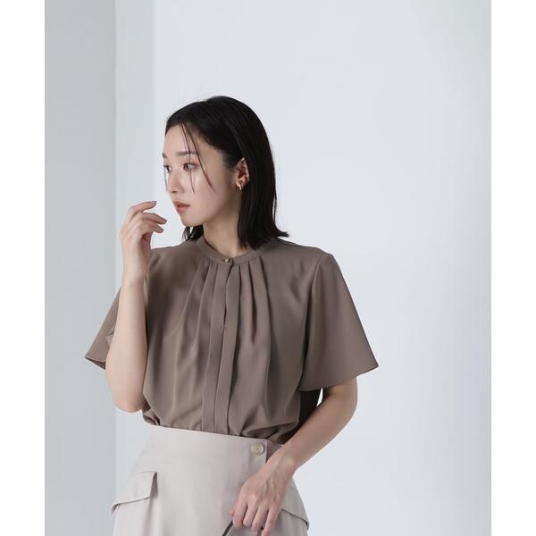 ブラウス シャツ フロントタックフレアスリーブブラウス レディース N.Natural Beauty Basic ブラウス シャツ フロントタックフレア