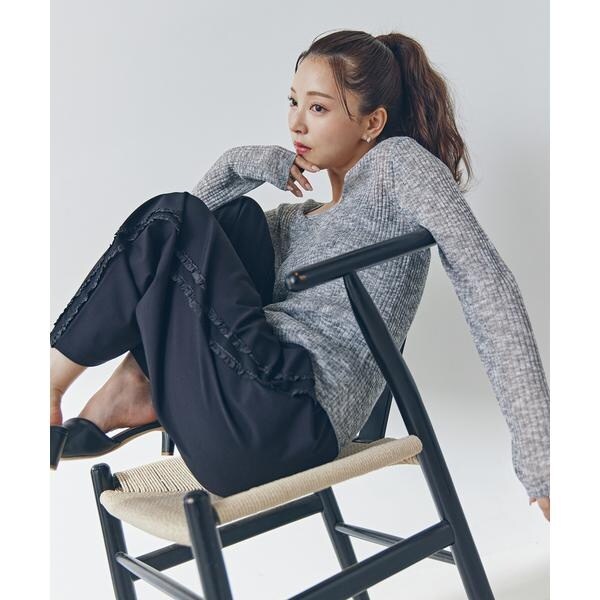 カーディガン 「ハトメニットシリーズ」フォルムカーディガン ペプラムフォルムカーディガン／ナチュラルビューティーベーシック