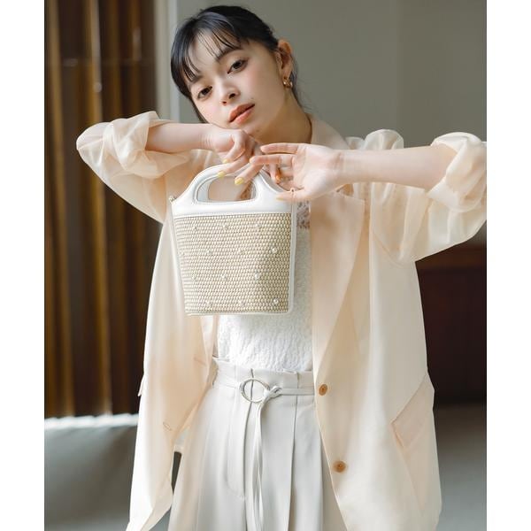 ダブルブレストフォルムミドルコート 24AW | ナチュラル