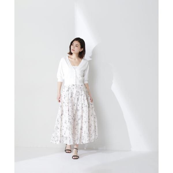 フラワーシフォンフレアスカート | ナチュラルビューティー