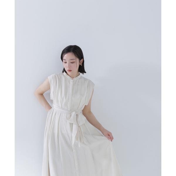 チュールドッキングニットワンピース23AW | ナチュラル