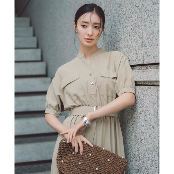 ダブルポケットフォルムワンピース NATURAL BEAUTY BASIC NATURAL BEAUTY BASIC｜ダブルポケットフォルムワンピース