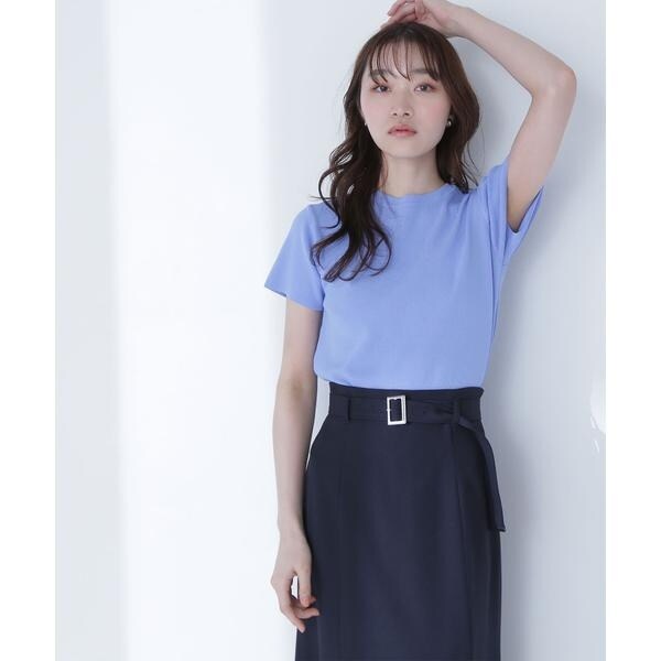 allureville / アルアバイル ◇総針モックネック5分袖プルオーバー allureville ⁄ アルアバイル ◇ 総針モックネック5分袖プルオーバー 極