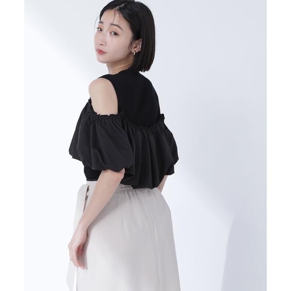 新品NATURAL BEAUTY BASIC◇タフタドッキングオフショルニット タフタドッキングオフショルニット | NATURAL BEAUTY BASIC