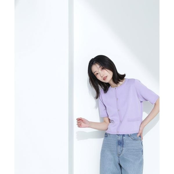 NATURAL BEAUTY BASIC｜リンクスペプラムカーディガン 24AW