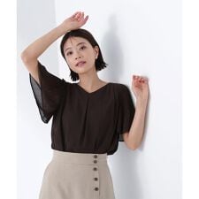 楊柳フレアスリーブブラウス | ナチュラルビューティーベーシック(NATURAL BEAUTY BASIC)