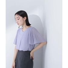 楊柳フレアスリーブブラウス | ナチュラルビューティーベーシック(NATURAL BEAUTY BASIC)