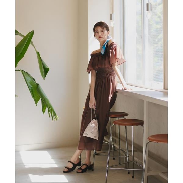 ダブルポケットフォルムワンピース NATURAL BEAUTY BASIC NATURAL BEAUTY BASIC｜ダブルポケットフォルムワンピース