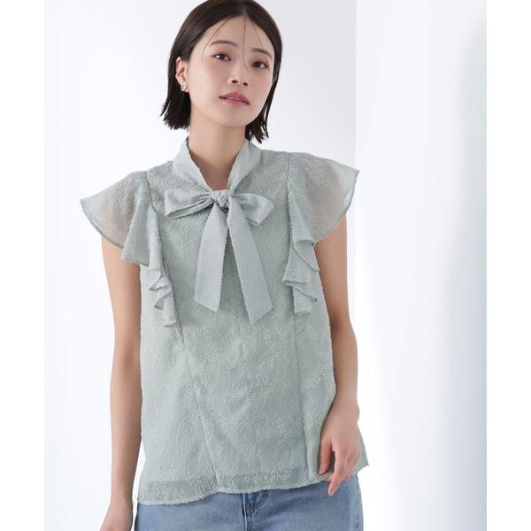 カットドビーボウブラウス | ナチュラルビューティーベーシック