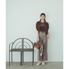 スリムフレアパンツ | ナチュラルビューティーベーシック(NATURAL BEAUTY BASIC)