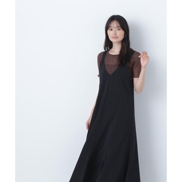 NATURAL BEAUTY BASIC リボンギャザーサッカーワンピース リボンギャザーサッカーワンピース｜ナチュラルビューティー