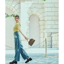 ワイドストレートデニムパンツ | ナチュラルビューティーベーシック(NATURAL BEAUTY BASIC)