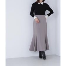 ヘム切替マーメイドスカート