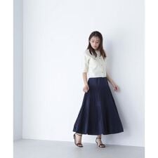 切替プリーツスカート