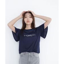 フレアスリーブロゴTシャツ