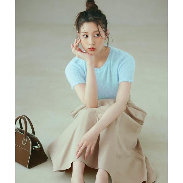 ロゼットリーフジャガードスカート | ナチュラルビューティー