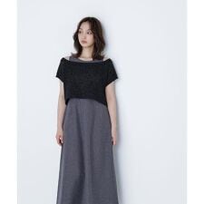 透かし編みニット＆アメスリワンピース