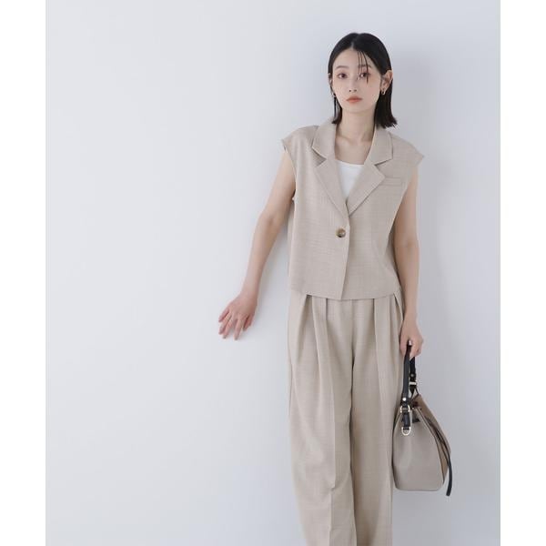 【美品】ナチュラルビューティー　セットアップ　グレー ナチュラルビューティーベーシック NATURAL BEAUTY BASIC