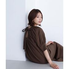 バックリボンリラクシーワンピース