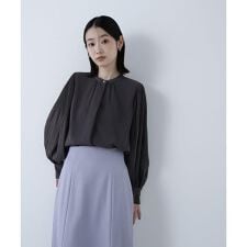 メタルポイント楊柳ブラウス