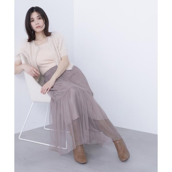スパンコール×チュールスカート | イェッカ ヴェッカ(YECCA