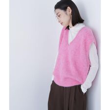 ヘアリーVネックベスト