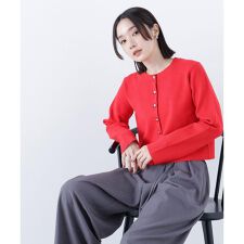 ナチュラルビューティーベーシック(NATURAL BEAUTY BASIC)のハートボタンニットジャケット