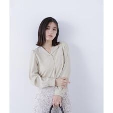 ナチュラルビューティーベーシック(NATURAL BEAUTY BASIC)のスキッパーメタルポイントブラウス