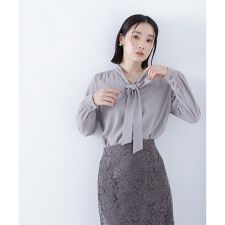 リボンボウタイブラウス