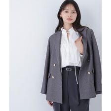 ナチュラルビューティーベーシック(NATURAL BEAUTY BASIC)のダブルブレストボクシージャケット