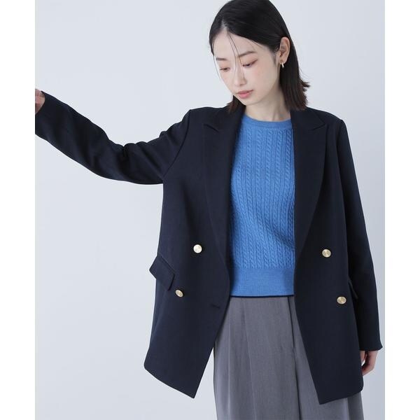 ダブルブレストフォルムミドルコート 24AW | ナチュラル